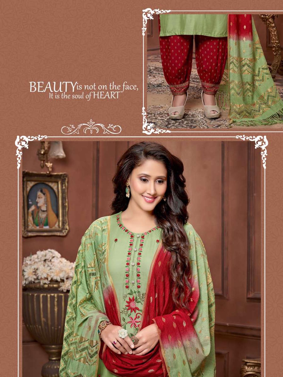 Bonie Mitali Fancy Wear Rayon Embroidery Heavy Ready Made Collection